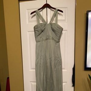 Sage green bridesmaid gown